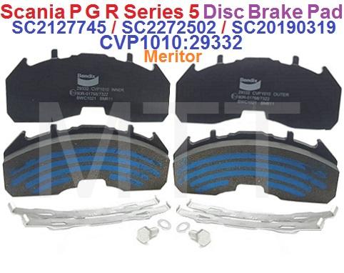 Brake Disc Pad-Scania P G R