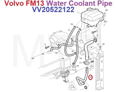 Water Coolant Pipe-Volvo FM13 - Image 4