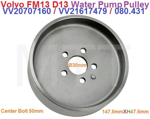 Water Pump Pully-Volvo FM13