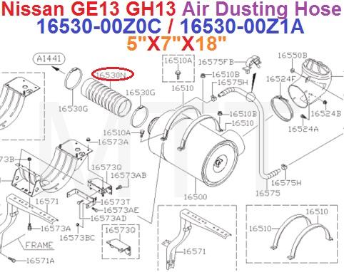 Air Hose-Nissan GE13 - Image 2