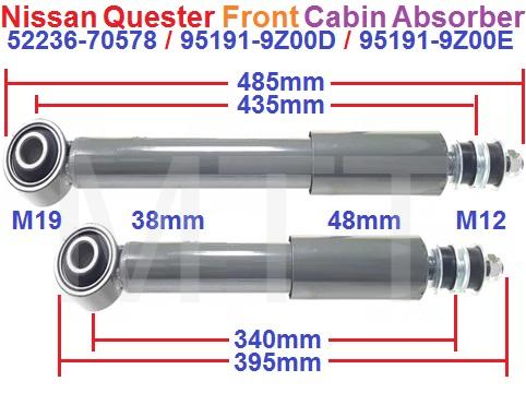 Cabin Absorber-Nissan Quester GK11 ( Frt )