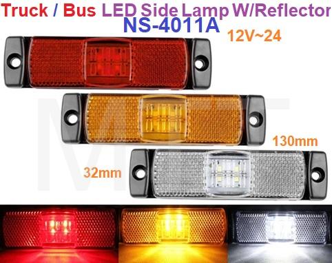 LED Side Lamp+Reflector-Truck