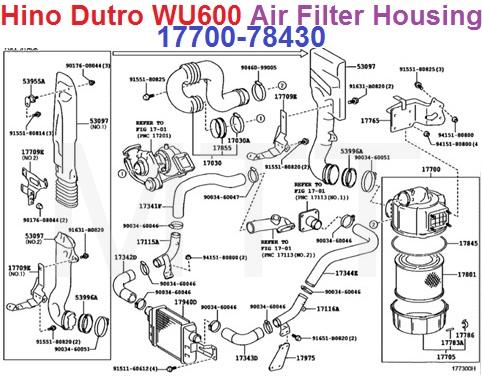 Air Filter Housing Assy-Hino Dutro WU600 - Image 11