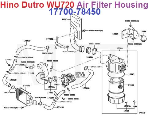 Air Filter Housing Assy-Hino Dutro WU720 - Image 12