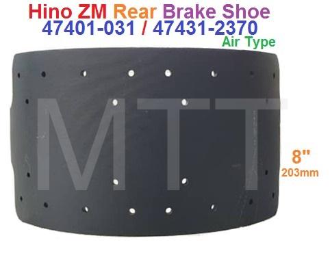 Brake Shoe-Hino ZM ( Air 8″ )