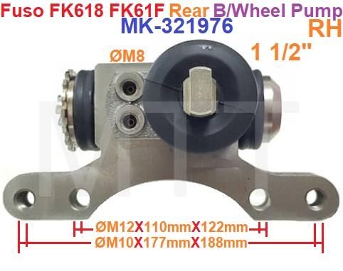 B/Wheel Cylinder-Fuso FK61F FK617 ( Rr-Rh ) - Image 3