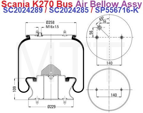 Air Bellow Assy-Scania Bus K270 - Image 4