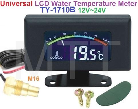 LCD Water Temperature Gauge-M16