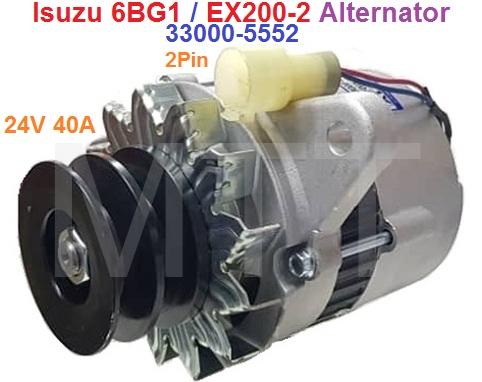 Alternator-Isuzu 6BG1 / EX200-2