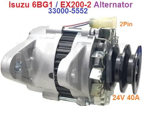Alternator-Isuzu 6BG1 / EX200-2 - Image 2