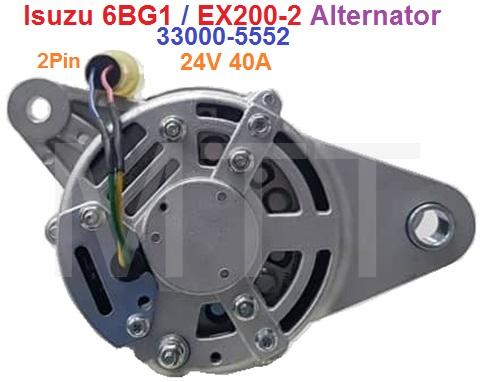 Alternator-Isuzu 6BG1 / EX200-2 - Image 3
