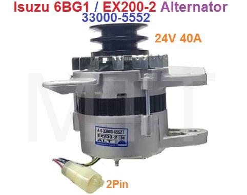 Alternator-Isuzu 6BG1 / EX200-2 - Image 4