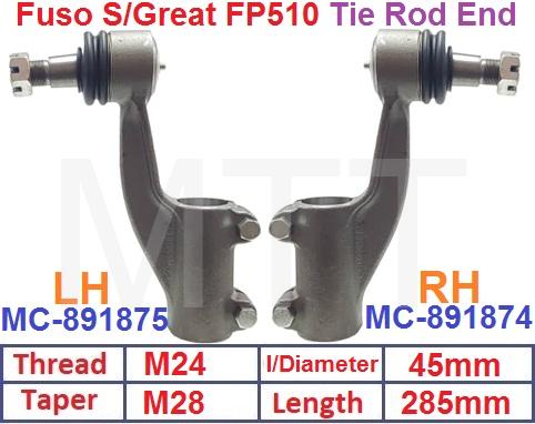 Tie Rod End-Fuso Super Great FP510