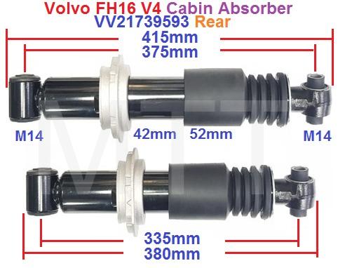 Cabin Absorber-Volvo FH16 V4 ( Rr )