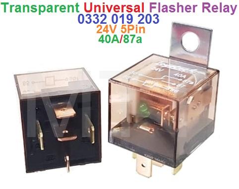 Flasher Unit-5Pin 24V 40A/87A