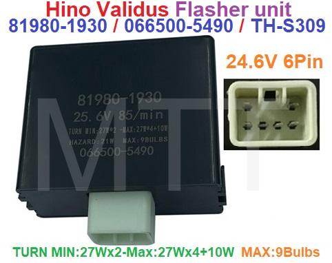 Flasher Unit-Hino Validus 500 700