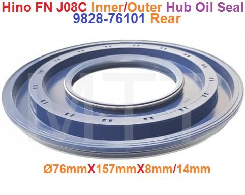 Hub Oil Seal-Hino Profia FN J08C ( Rr Out ) - Image 3