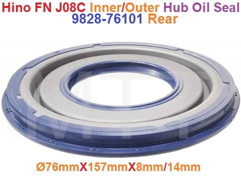 Hub Oil Seal-Hino Profia FN J08C ( Rr Out ) - Image 4