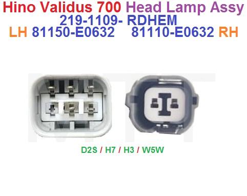 Hino Victor Head Lamp Assy ( HID ) - Image 7