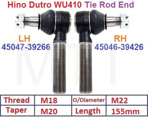 Tie Rod End-Hino Dutro WU410