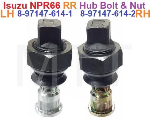 Hub Bolt & Nut-Isuzu NPR66 ( Rr )