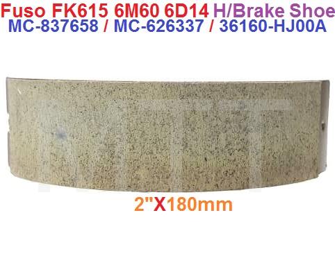 Hand Brake Lining W/Shoe-Fuso FK617