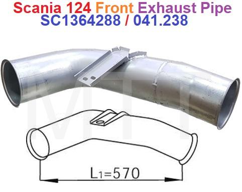 Exhaust Pipe-Scania 124