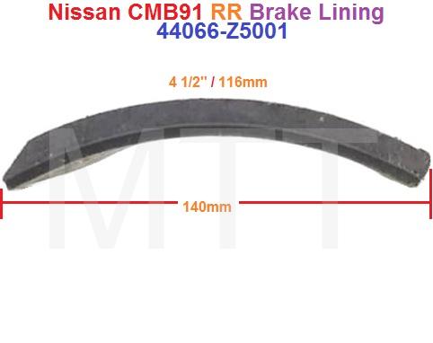 Brake Lining-Nissan CM88 / Fuso FK ( Rr ) - Image 2