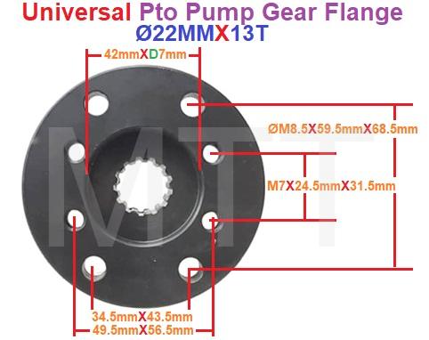 PTO Pump Flange-Universal - Image 3