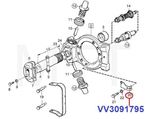 3097100 Brake Adjuster Z-Cam Clamp-Volvo FL FM FH - MTT AUTO PARTS SDN BHD