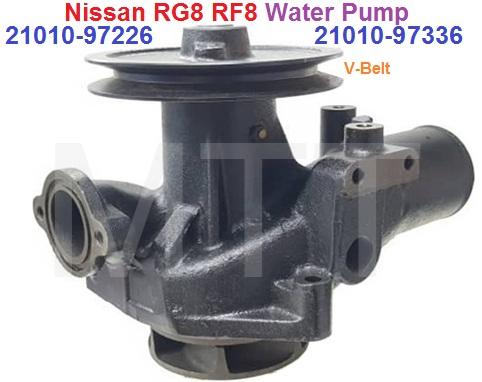 Water Pump-Nissan RF8 RG8 CW520 ( V-Belt ) - Image 3