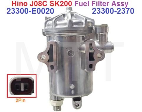 Fuel Filter Assy-Hino J08E S05C SK200 - Image 6