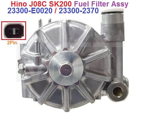 Fuel Filter Assy-Hino J08E S05C SK200 - Image 4