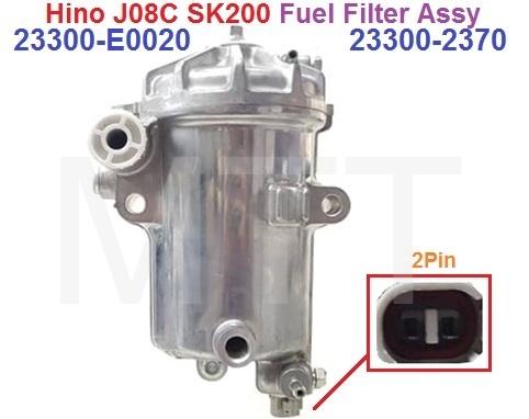 Fuel Filter Assy-Hino J08E S05C SK200 - Image 7