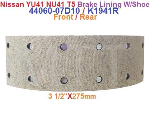 Brake Lining W/Shoe-Nissan YU41 T5 NU41 5T - Image 2