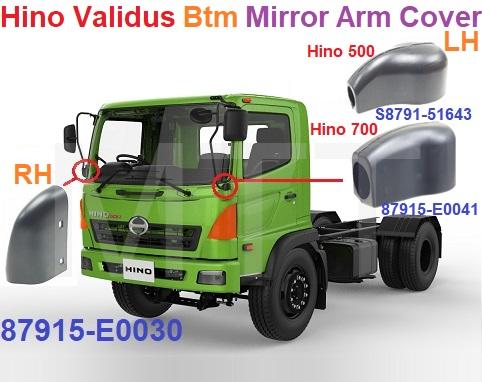 Mirror Arm Cover-Lwr-Hino Validus 500 - Image 4