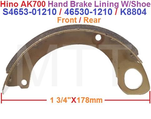 Hand Brake Lining W/Shoe-Hino AK700 FD - Image 2
