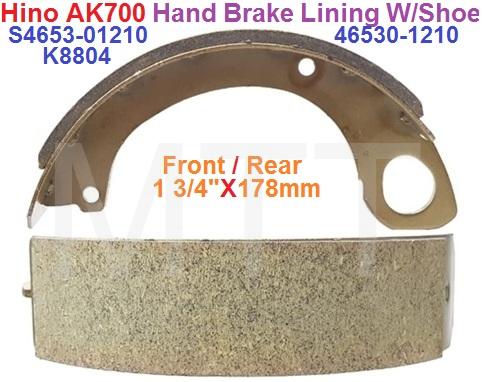 Hand Brake Lining W/Shoe-Hino AK700 FD - Image 3