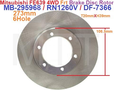 Front Disc Rotor-Mitsubishi FB511 FE639 - Image 7