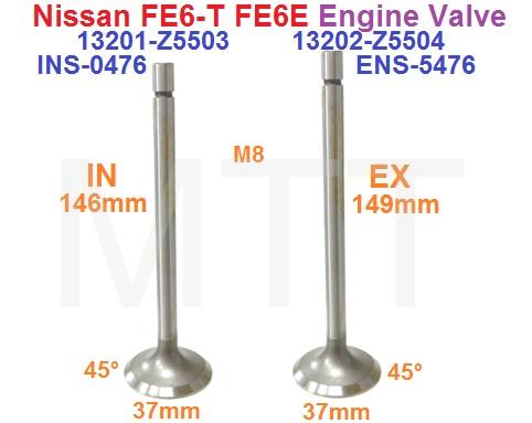 Engine Valve-Nissan FE6-T 24V