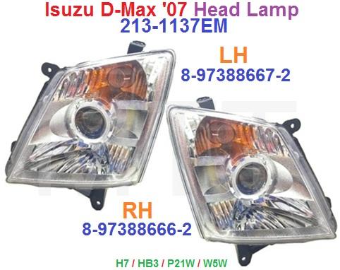Isuzu D-Max '07 Head Lamp Assy
