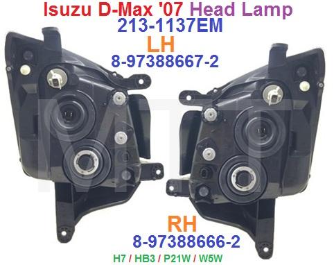 Isuzu D-Max '07 Head Lamp Assy - Image 2