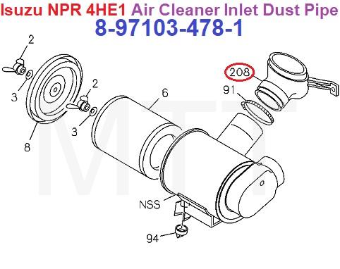Air Cleaner Inlet Hose-Isuzu NPR NQR Hicom - Image 7
