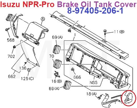 Brake Oil Tank Cover-Isuzu NPR-PRO NLR - Image 5