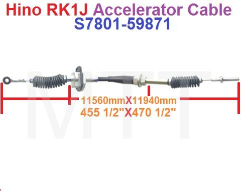 Accelerator Cable-Hino RK1J Bus - Image 2