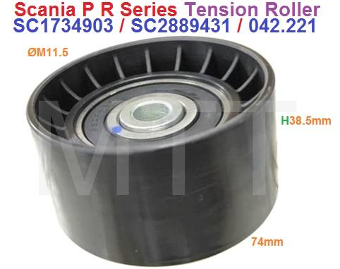 Tensioner Roller-Scania R Series - Image 2