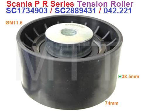 Tensioner Roller-Scania R Series - Image 3