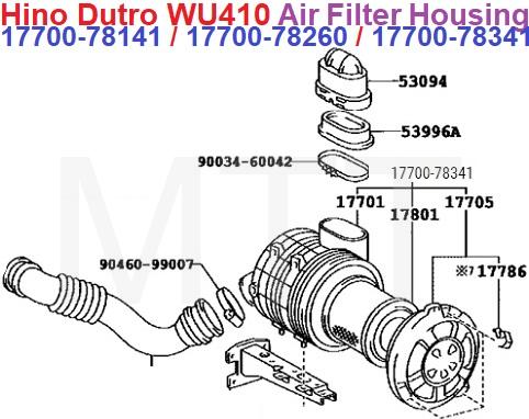 Air Filter Housing Assy-Hino Dutro WU410 - Image 9