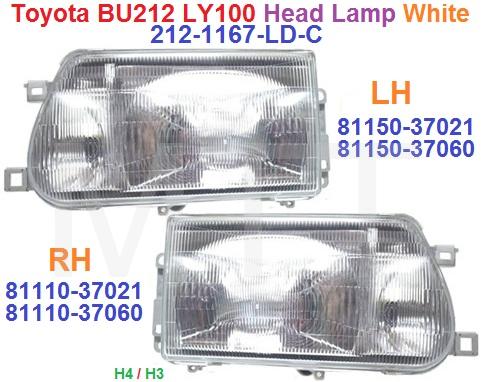 Toyota BU212 LY100 Head Lamp Assy (White)