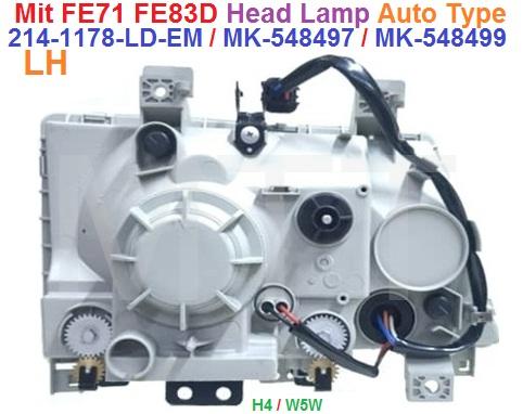 Mit.Canter FE71 FE83 Head Lamp Assy-Auto - Image 4